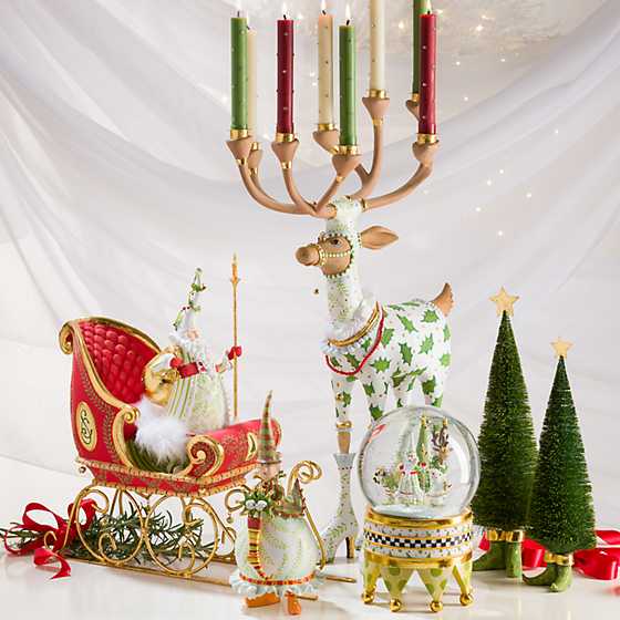 Patience Brewster Dash Away Vixen Reindeer Candelabra