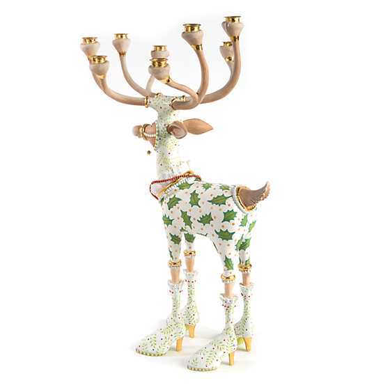 Patience Brewster Dash Away Vixen Reindeer Candelabra