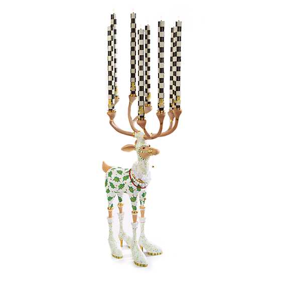 Patience Brewster Dash Away Vixen Reindeer Candelabra