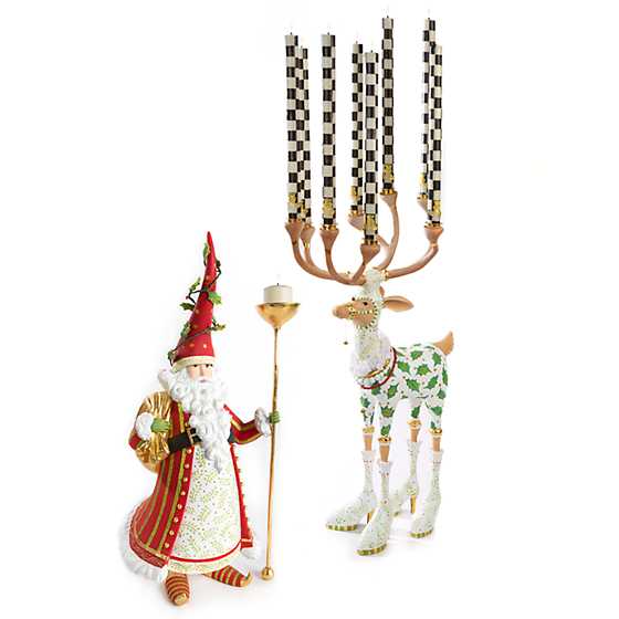 Patience Brewster Dash Away Vixen Reindeer Candelabra