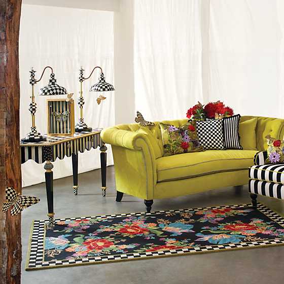 Courtly Stripe Console Table