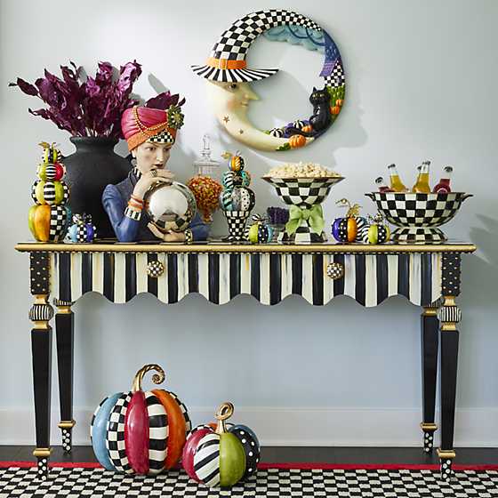 Courtly Stripe Console Table