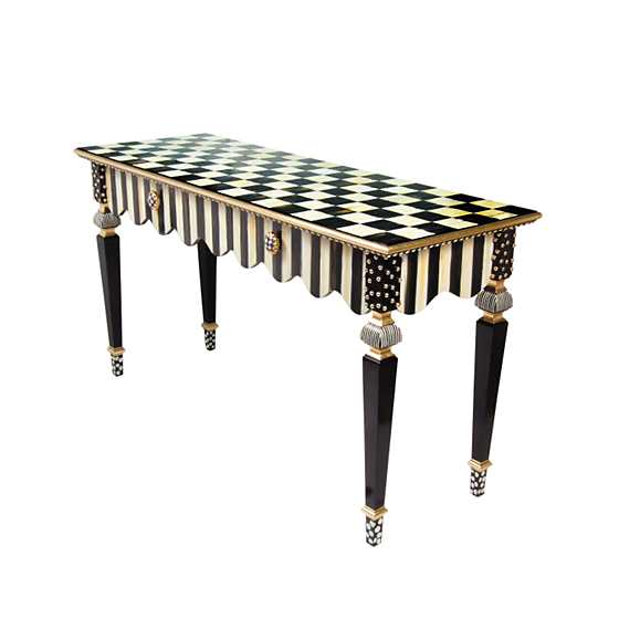 Courtly Stripe Console Table