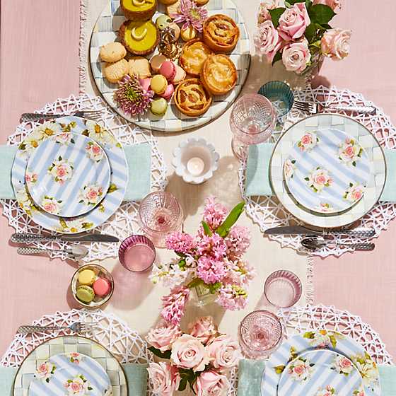Wildflowers Dessert Plate - Blue
