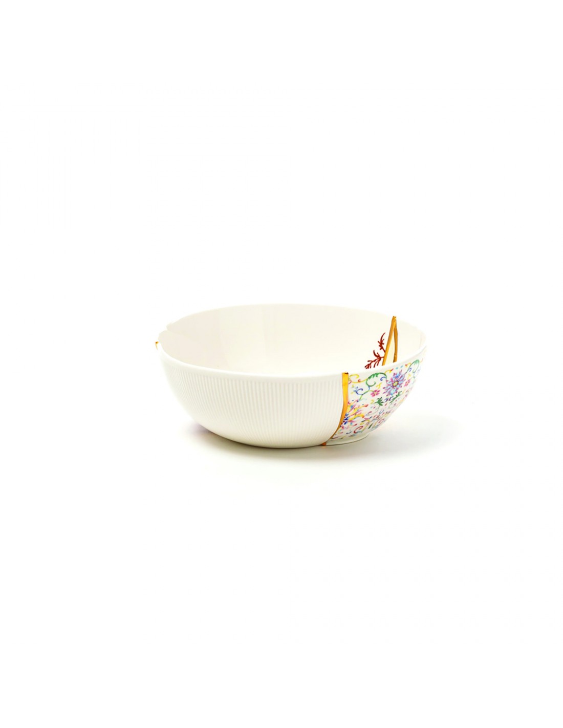 SELETTI Kintsugi Porcelain Salad Bowl - n'1 - pack of 2