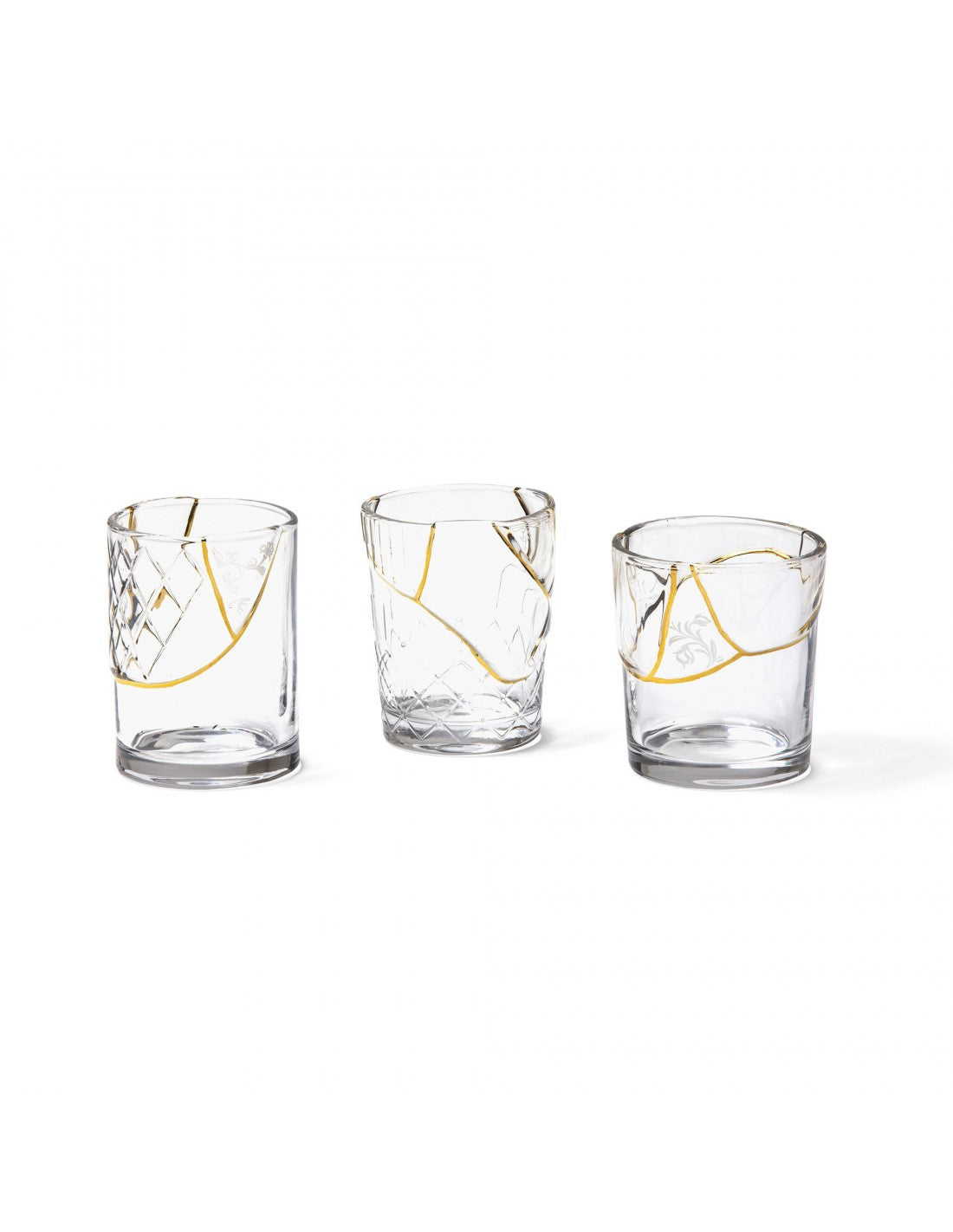 SELETTI Kintsugi Glass - n'1 - pack of 2