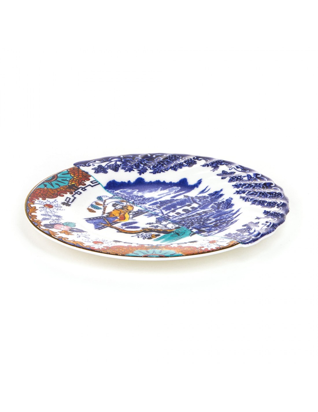 SELETTI Hybrid Porcelain Dessert plate - Valdrada - set of 2