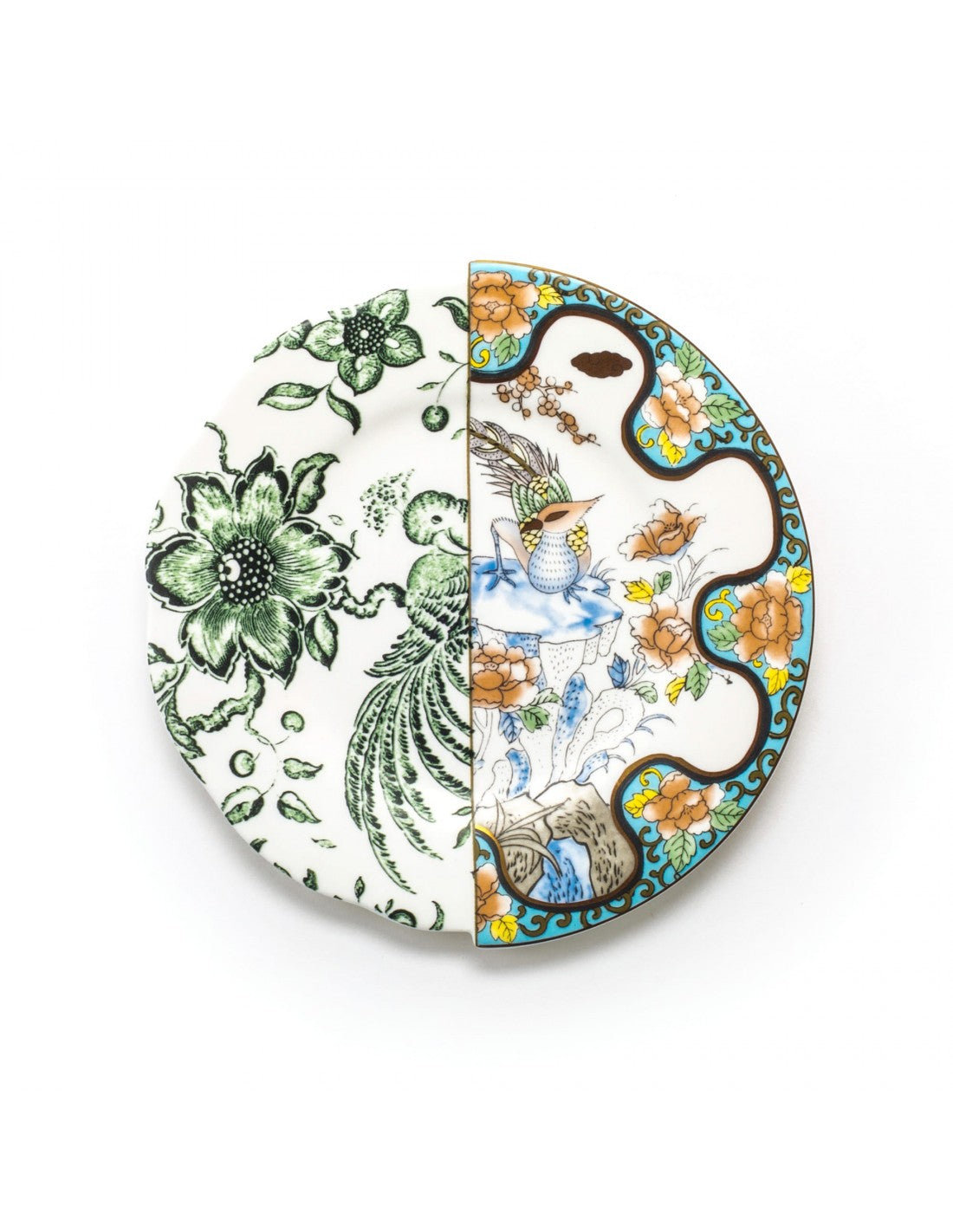 SELETTI Hybrid Porcelain Dessert Plate - Zoe - pack of 2