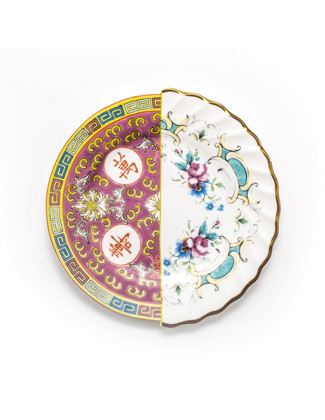 SELETTI Hybrid Porcelain Dessert plate - Eudossia - pack of 2