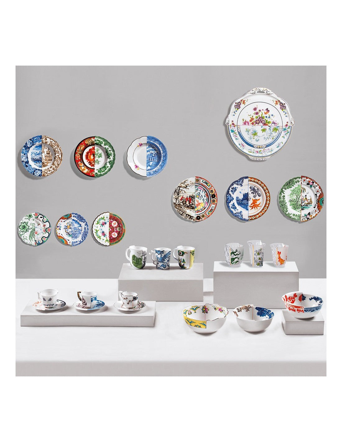 SELETTI Hybrid Porcelain Plate - Eusapia - set of 2