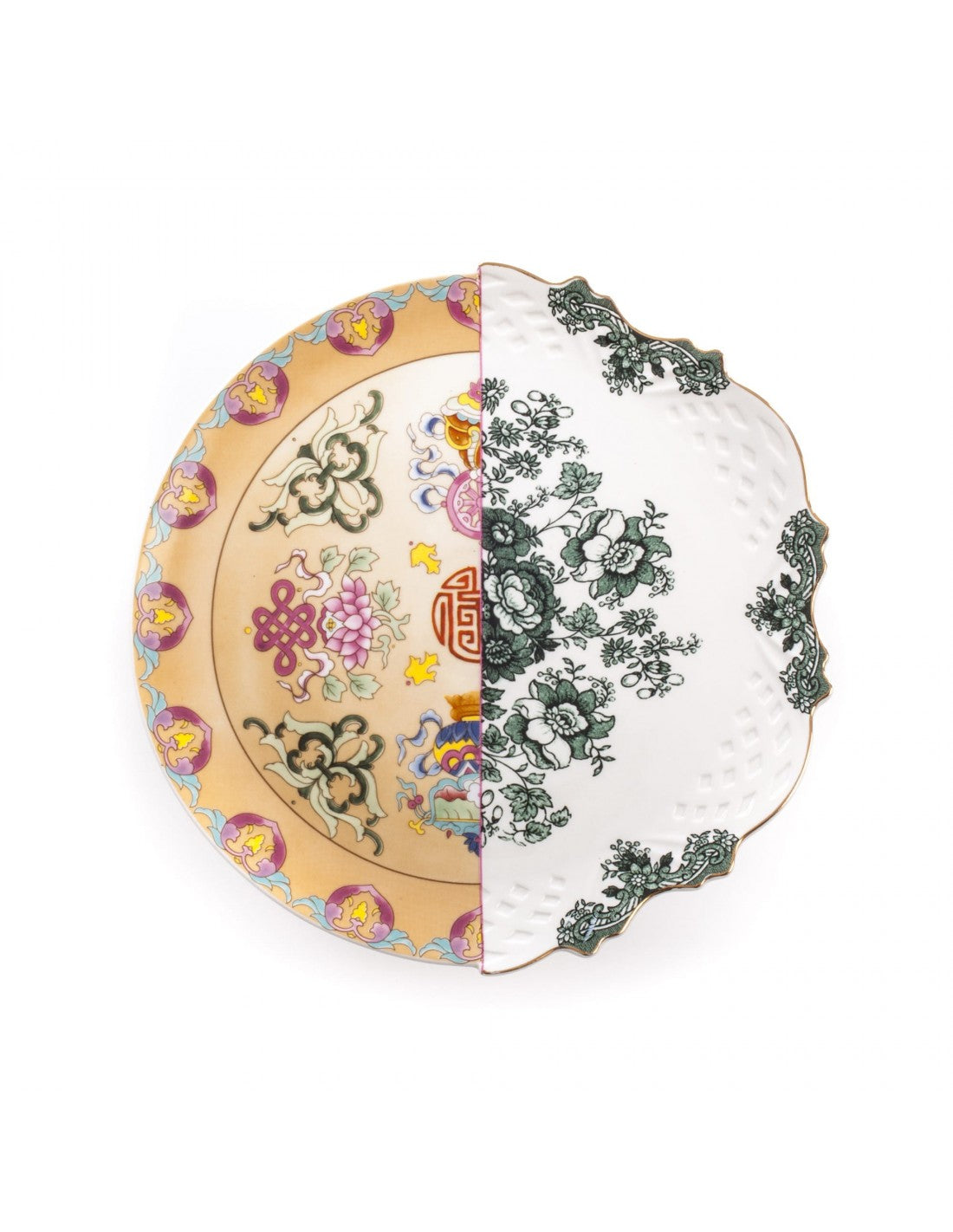 SELETTI Hybrid Porcelain Cake-stand - Raissa - set of 2