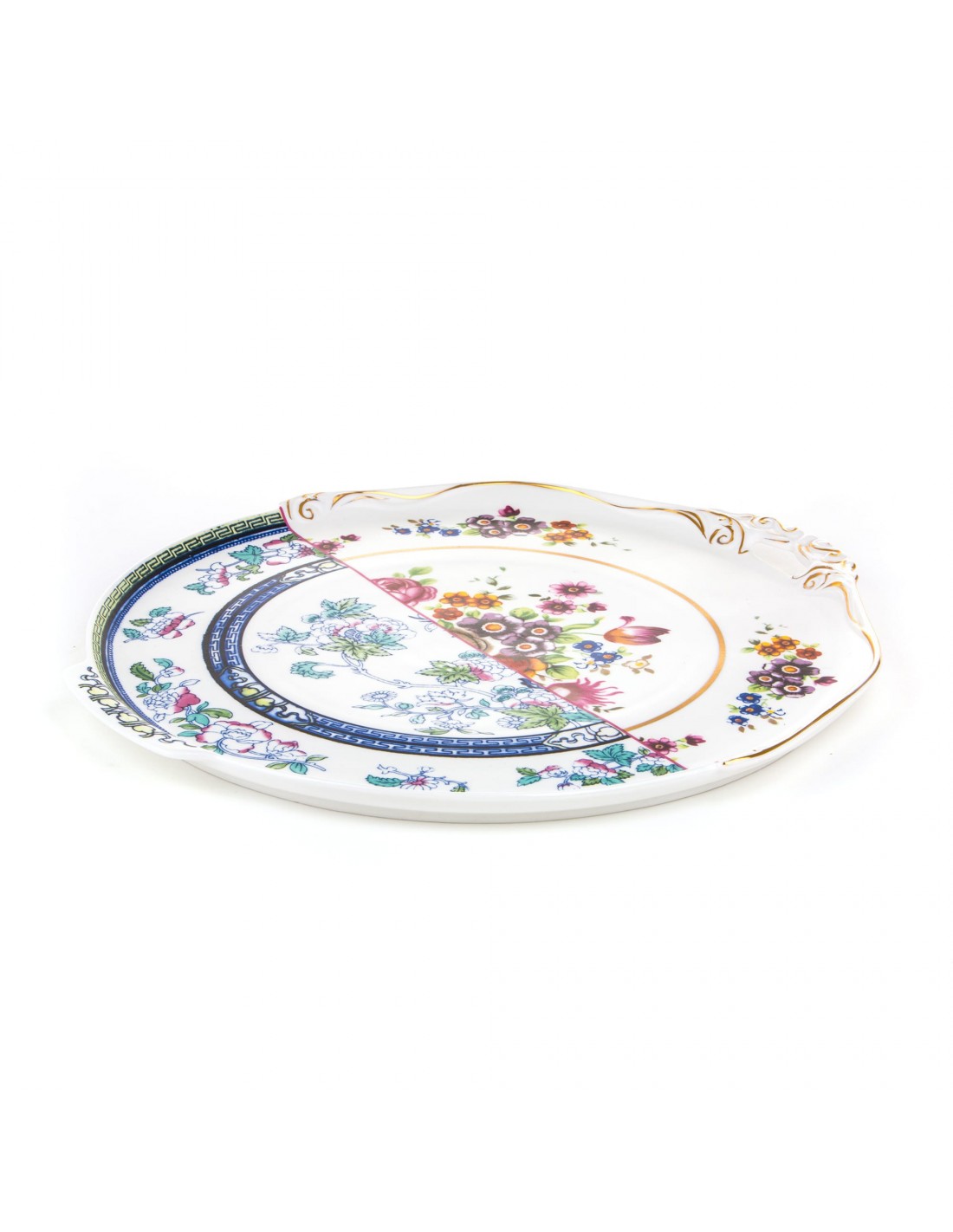 SELETTI Hybrid Porcelain round plate - Dorotea  - pack of 2