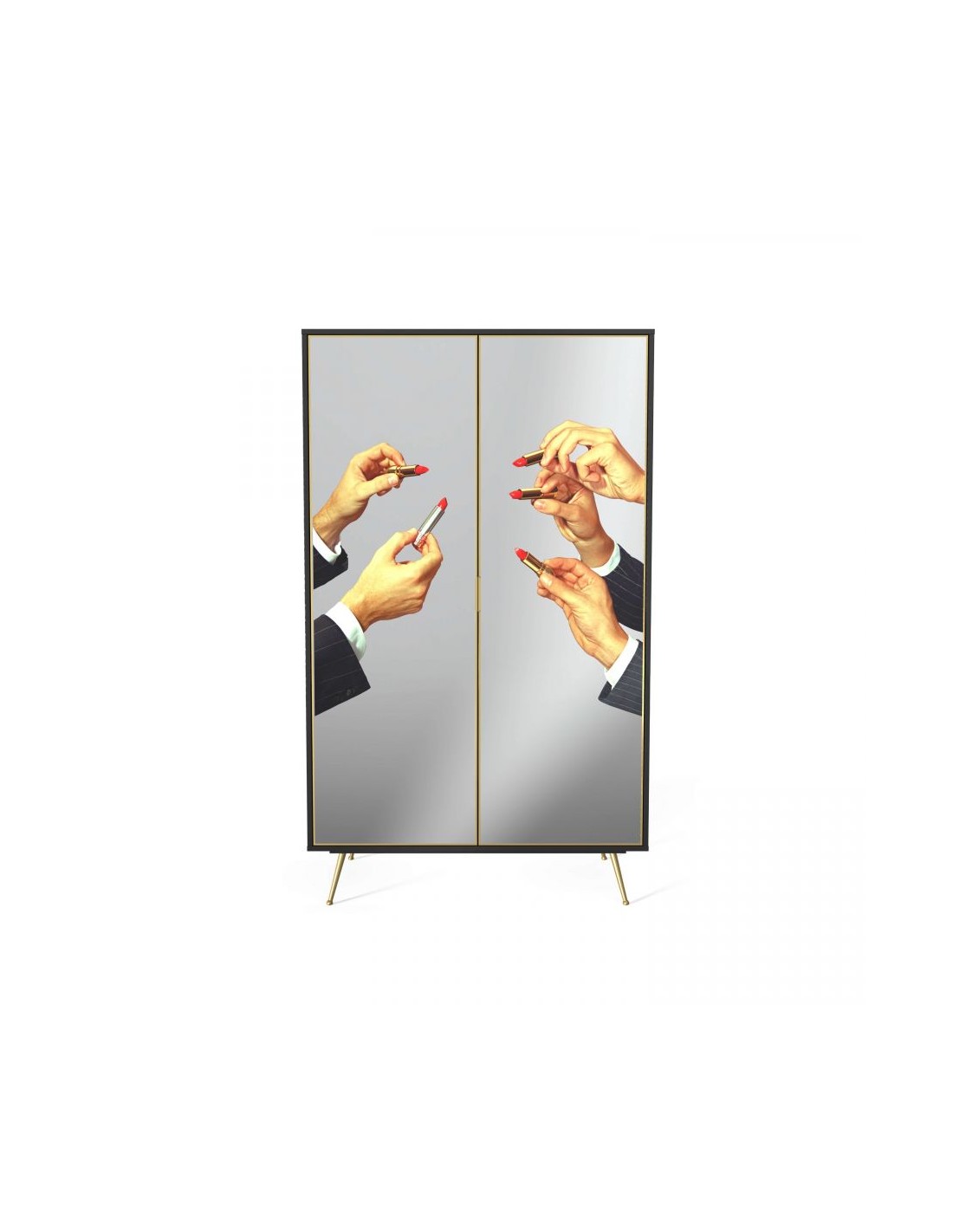 SELETTI Toiletpaper wardrobe - Black - Lipsticks