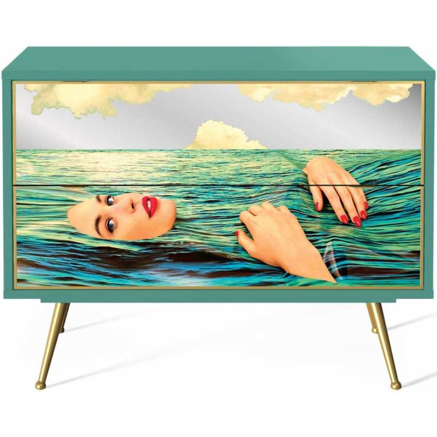 Seletti Toiletpaper 2 Chest of Drawers - Sea Girl