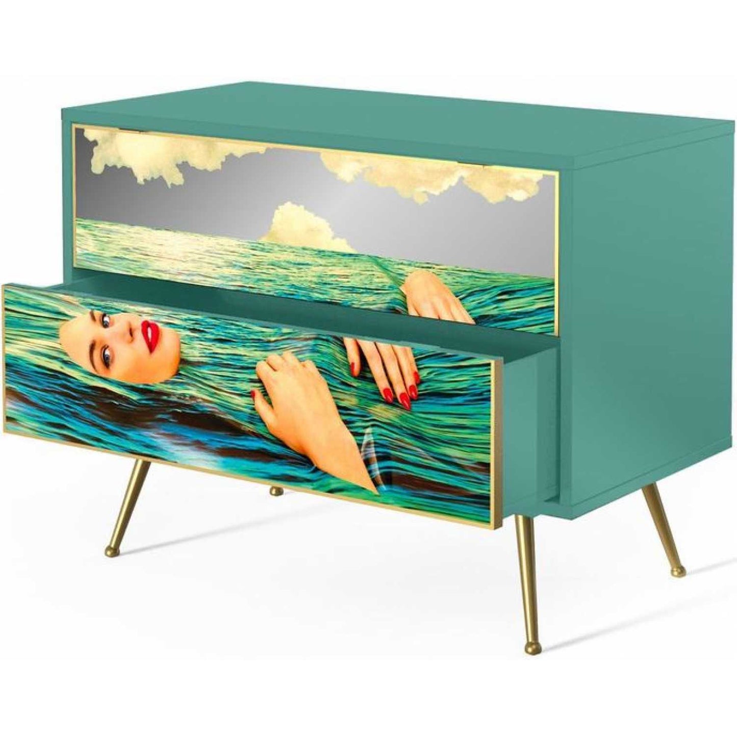 Seletti Toiletpaper 2 Chest of Drawers - Sea Girl