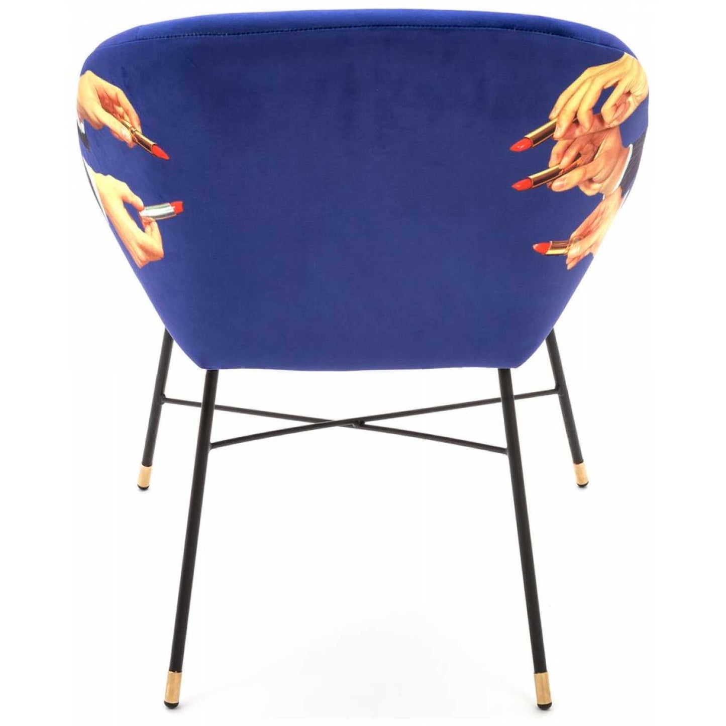 Seletti Toiletpaper Dining Chair - Lipsticks Blue