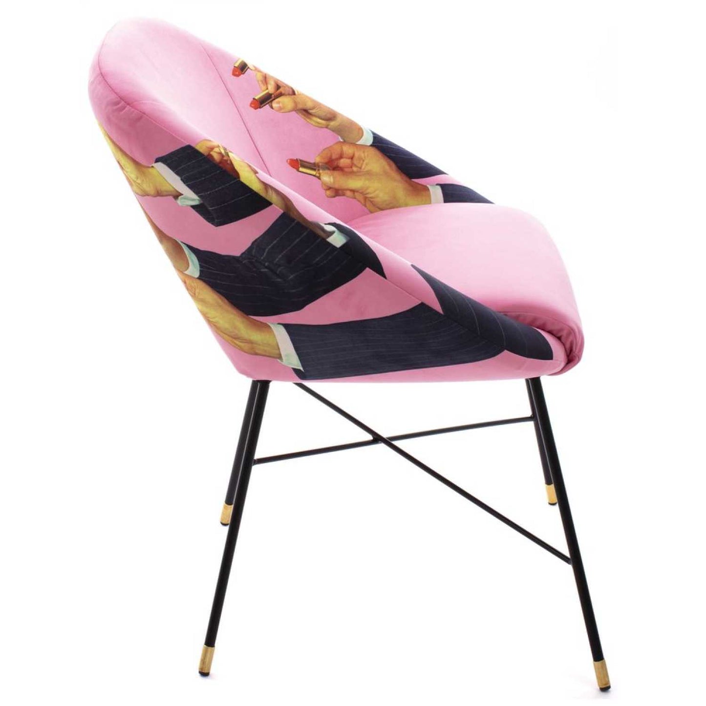 Seletti Toiletpaper Dining Chair - Lipsticks Pink