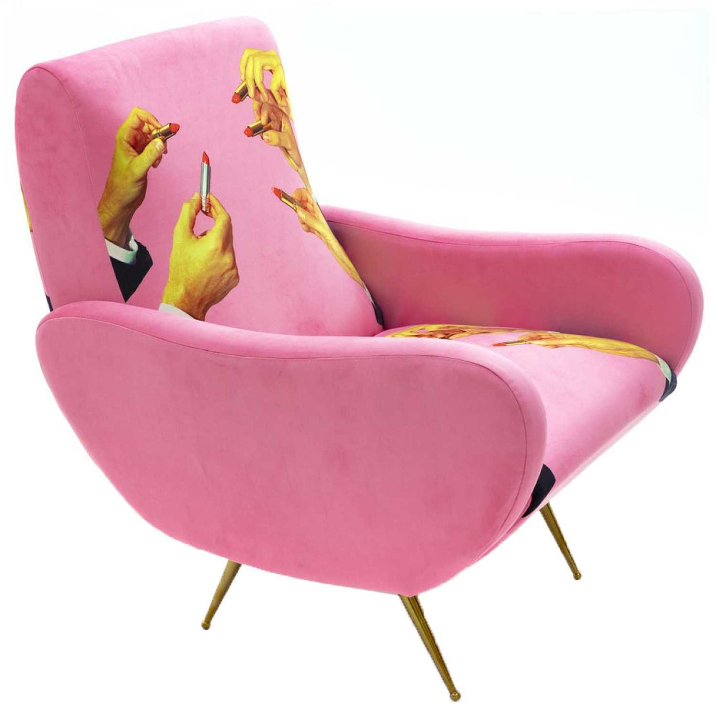 Seletti Toiletpaper Armchair - Lipsticks Pink