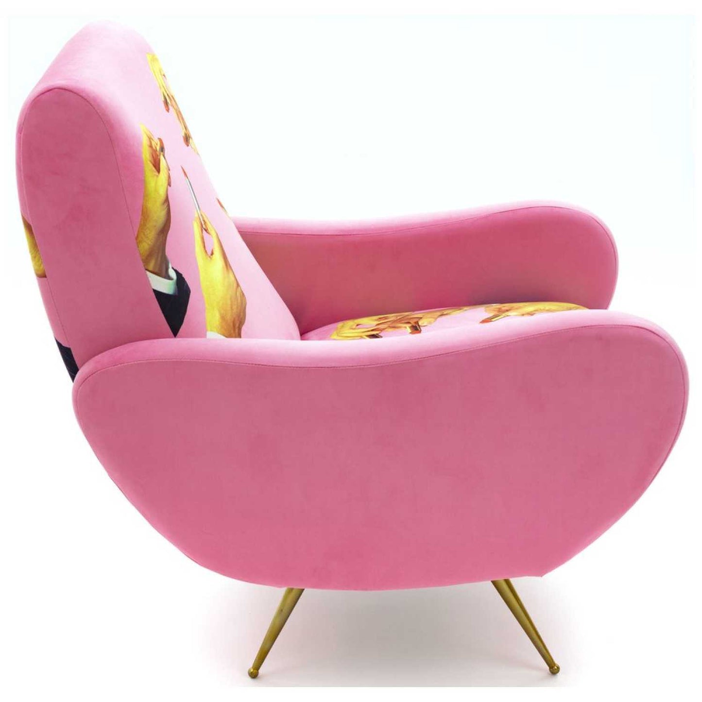 Seletti Toiletpaper Armchair - Lipsticks Pink