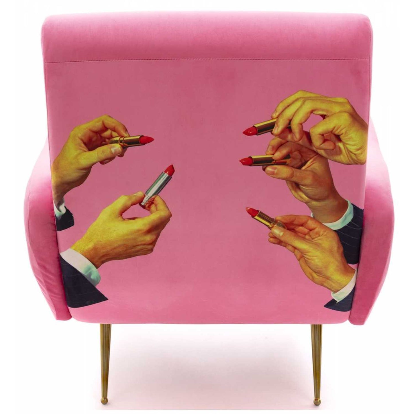 Seletti Toiletpaper Armchair - Lipsticks Pink