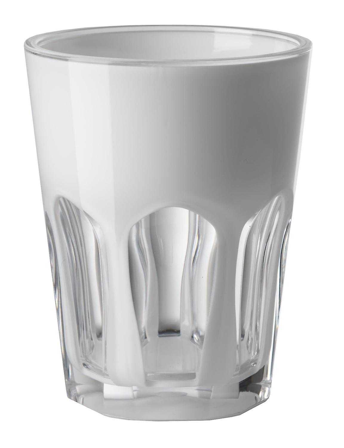TUMBLER DOUBLE FACE FLUO WHITE- 6 Pieces