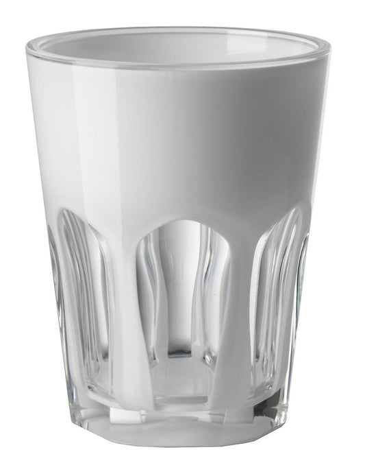 TUMBLER DOUBLE FACE FLUO WHITE- 6 Pieces