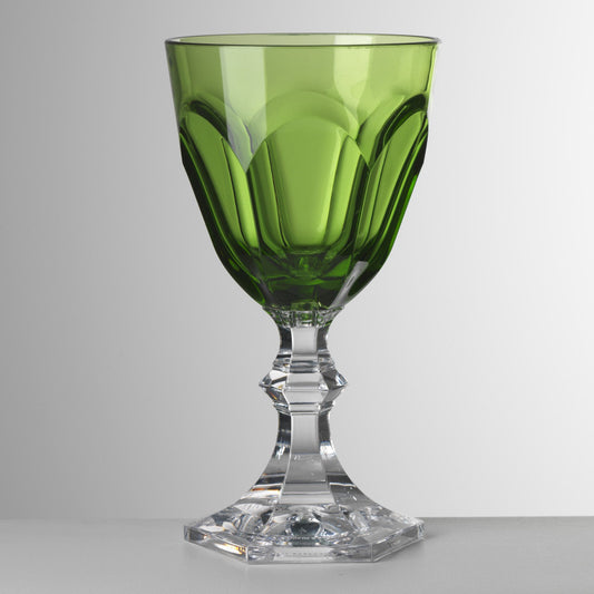 WINE GLASS DOLCE VITA SMALL GREEN - PACK OF SIX