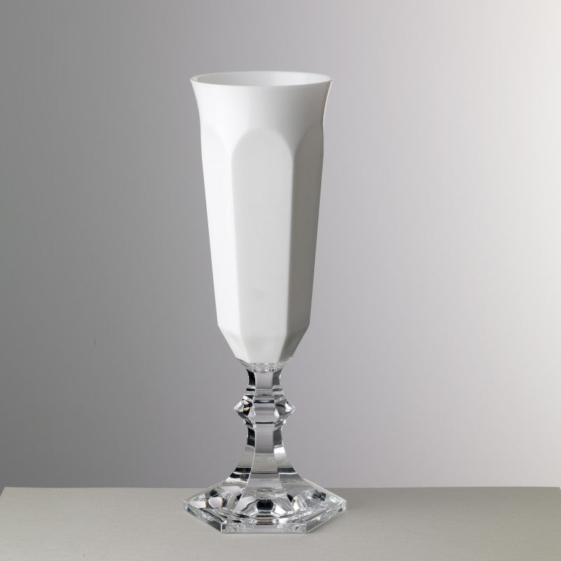CHAMPAGNE FLUTE DOLCE VITA WHITE - PACK OF SIX