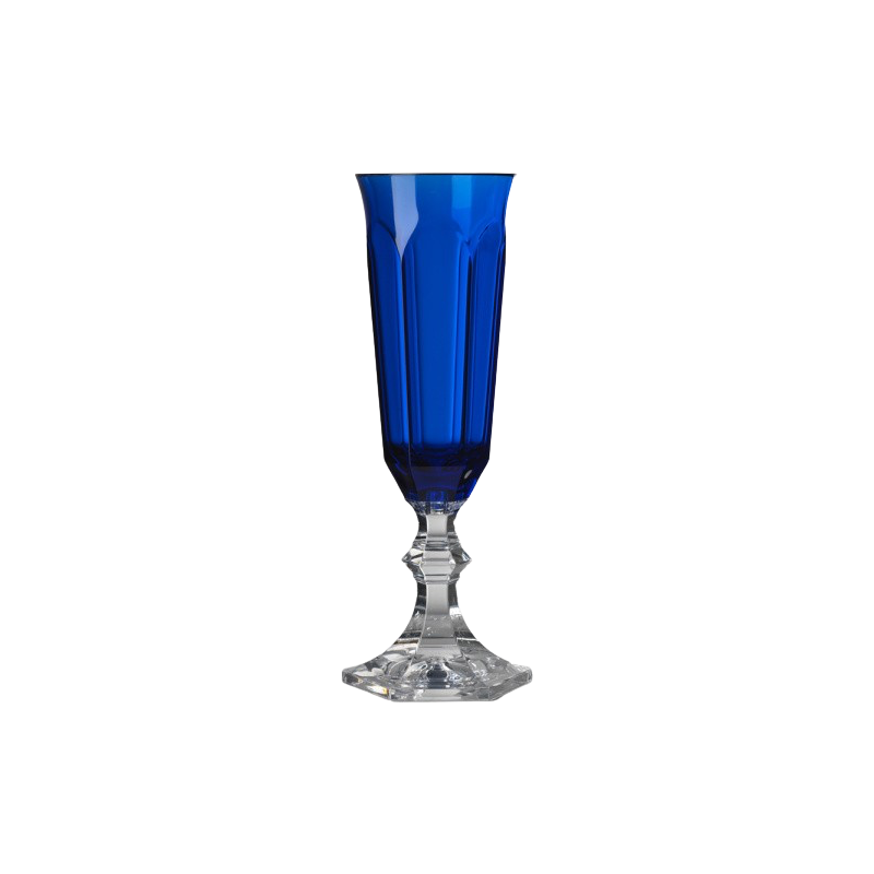 CHAMPAGNE FLUTE DOLCE VITA BLUE - Set of 6