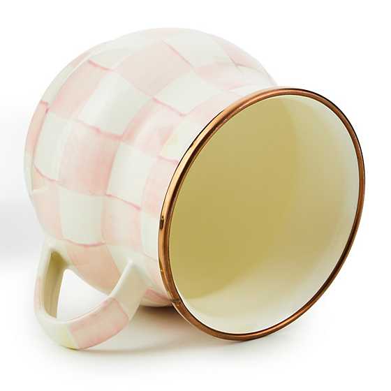 Rosy Check Enamel Mug