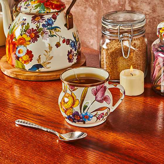 Flower Market Mug - White