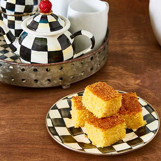 Courtly Check Enamel Salad/Dessert Plate