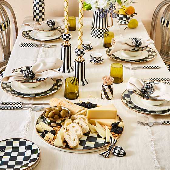 Courtly Check Enamel Salad/Dessert Plate