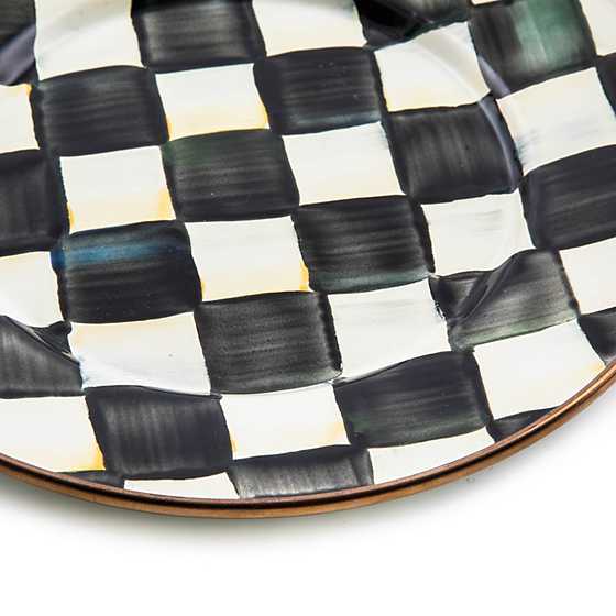 Courtly Check Enamel Salad/Dessert Plate