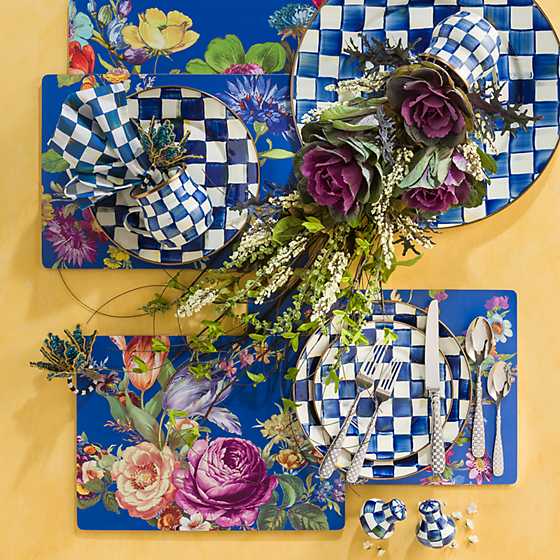 Royal Check Enamel Dinner Plate