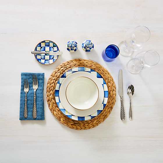 Royal Check Enamel Dinner Plate
