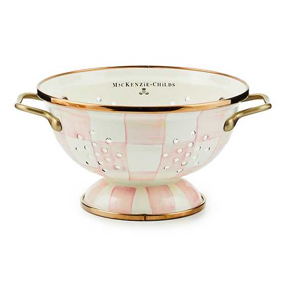 Rosy Check Enamel Small Colander