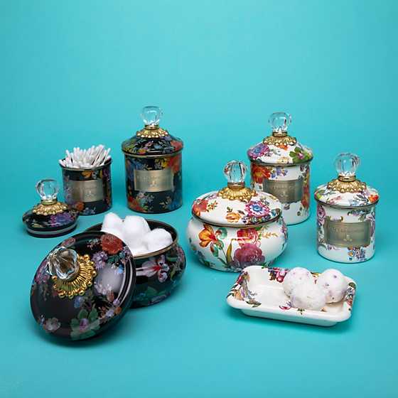 Flower Market Demi Canister - White
