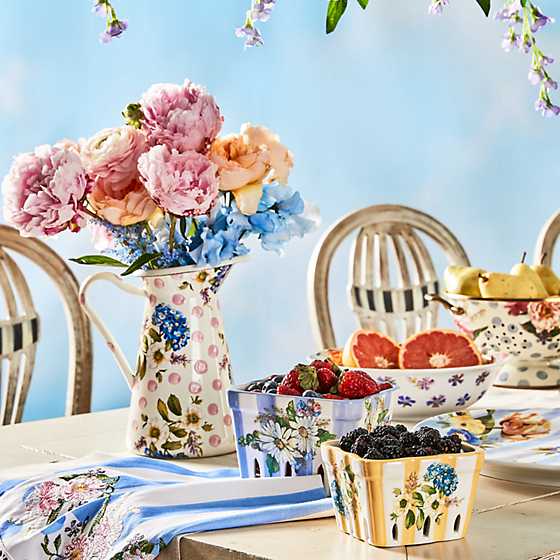 Wildflowers Enamel Medium Practical Pitcher - Pink