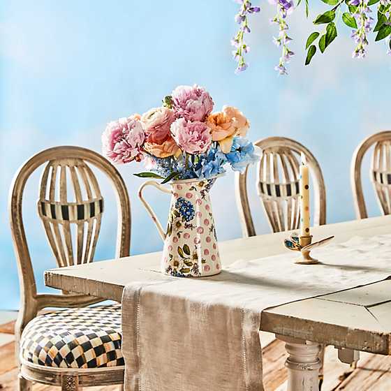 Wildflowers Enamel Medium Practical Pitcher - Pink