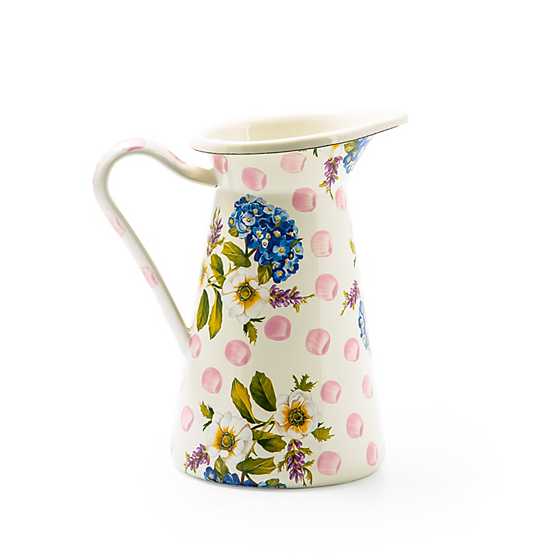 Wildflowers Enamel Medium Practical Pitcher - Pink