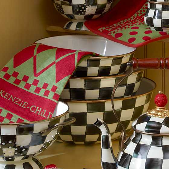 Courtly Check Enamel Everyday Bowl - Extra Large