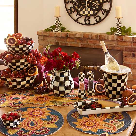Courtly Check Enamel Everyday Bowl - Extra Large