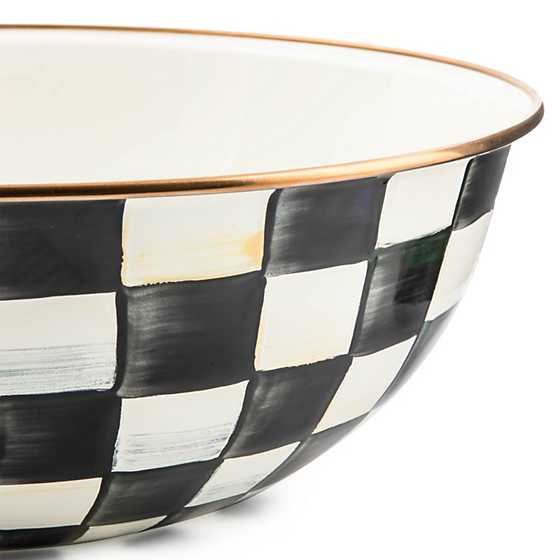 Courtly Check Enamel Everyday Bowl - Extra Large