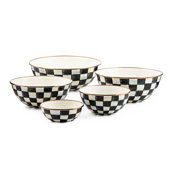 Courtly Check Enamel Everyday Bowl - Extra Large
