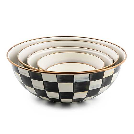 Courtly Check Enamel Everyday Bowl - Extra Large