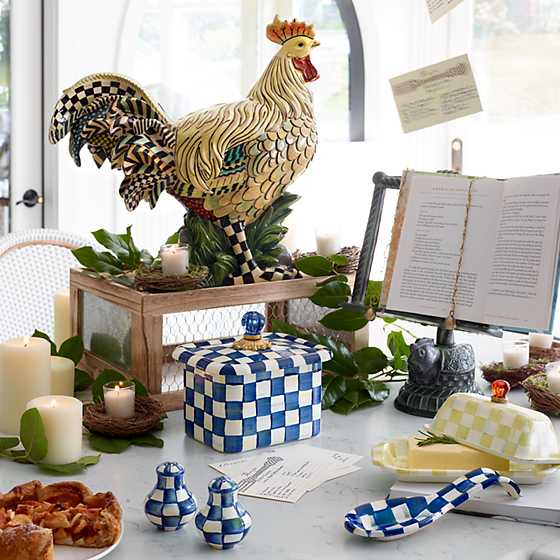 Royal Check Enamel Spoon Rest