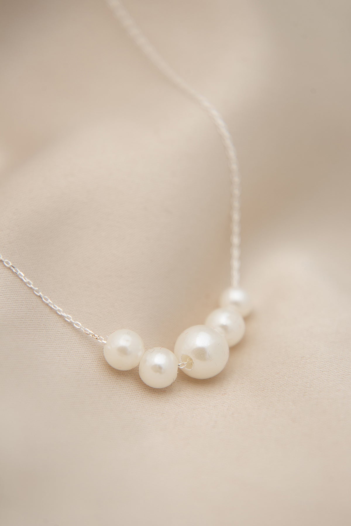 Women's Pearl Model 925 Sterling Silver Necklace