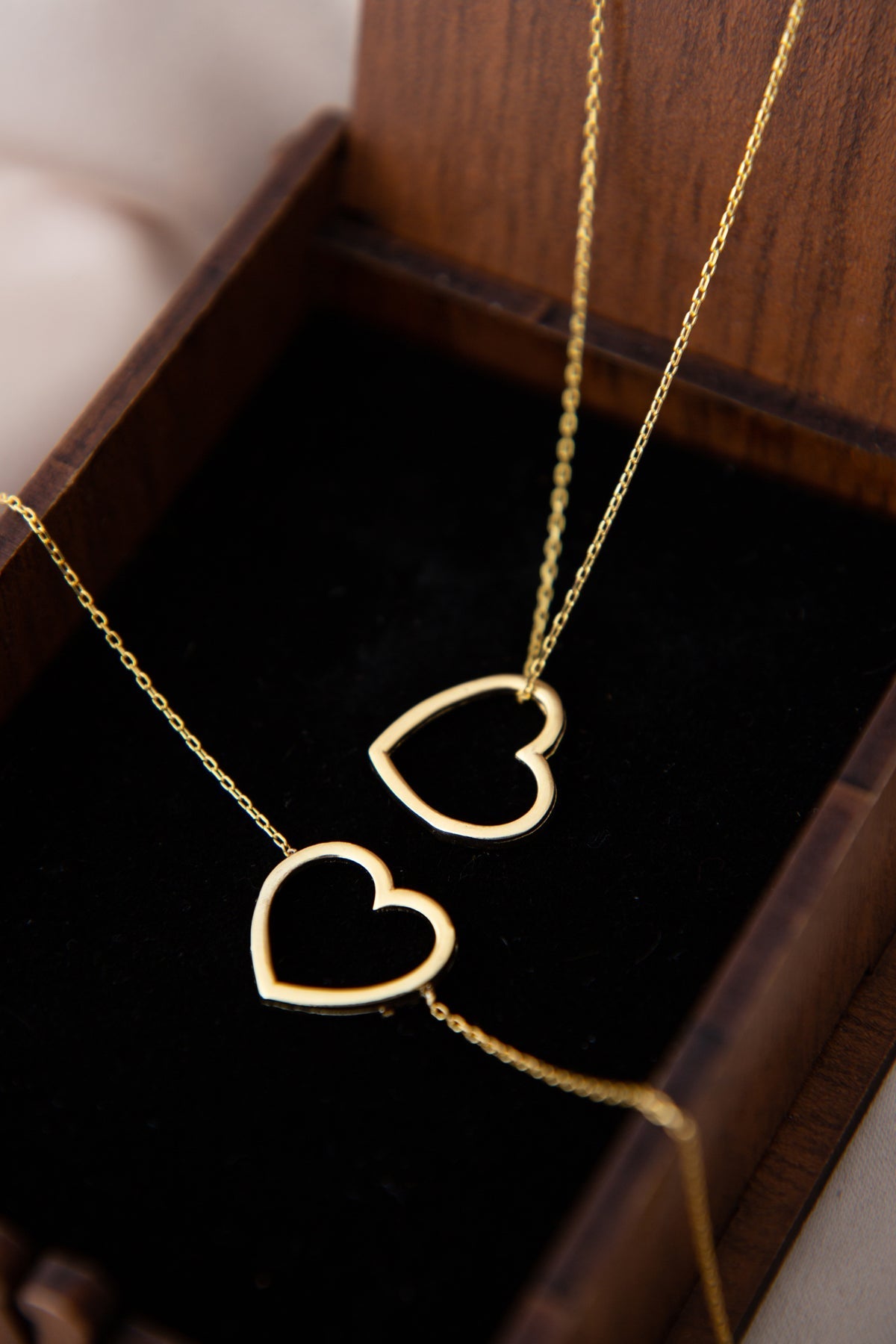 Women's Valentine's Day Special Heart Model 925 Sterling Silver Necklace and Bracelet Set