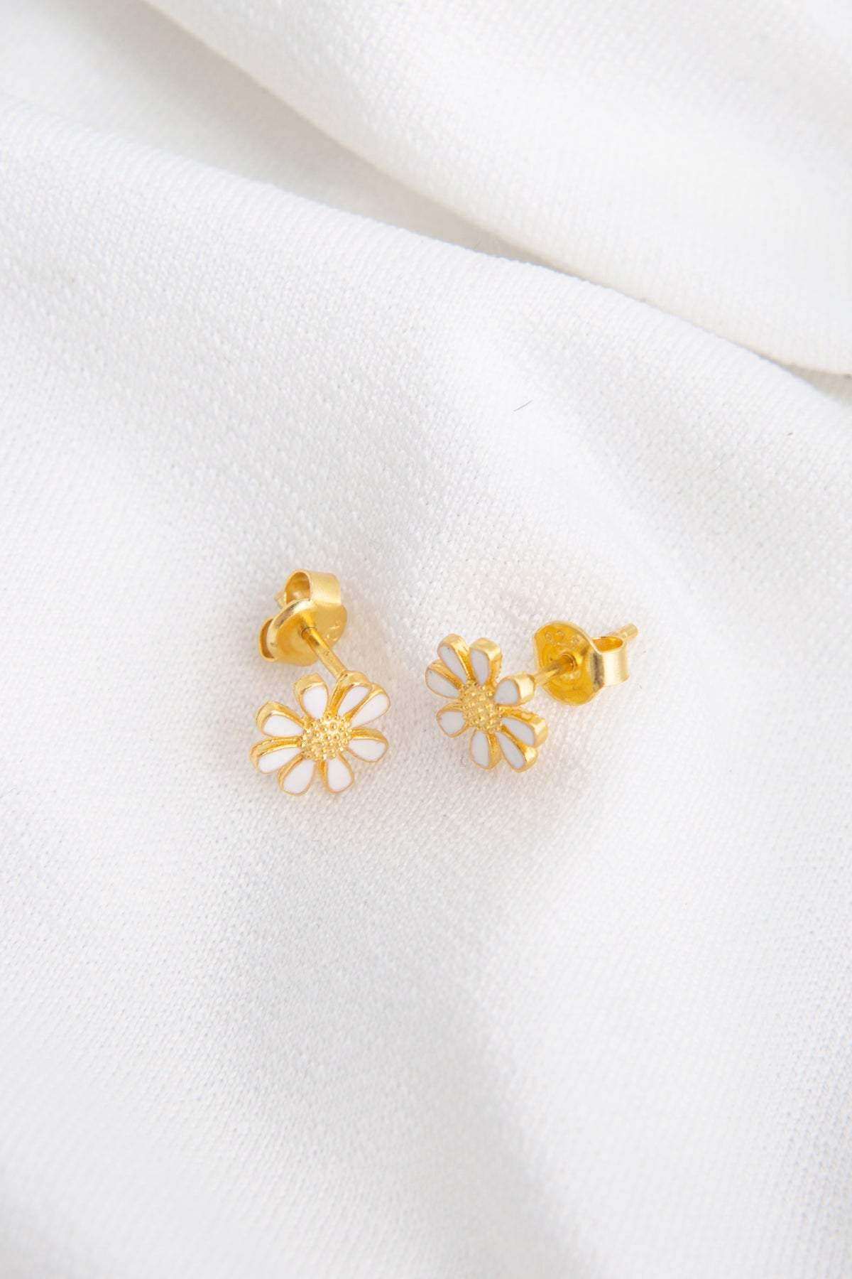 Women's 925 Sterling Silver Daisy Earrings